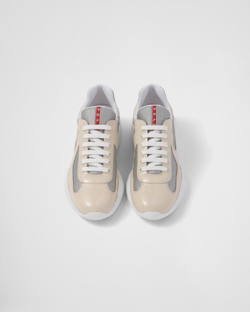 Prada Zapatillas de charol y tejido técnico Prada America's Cup Último día