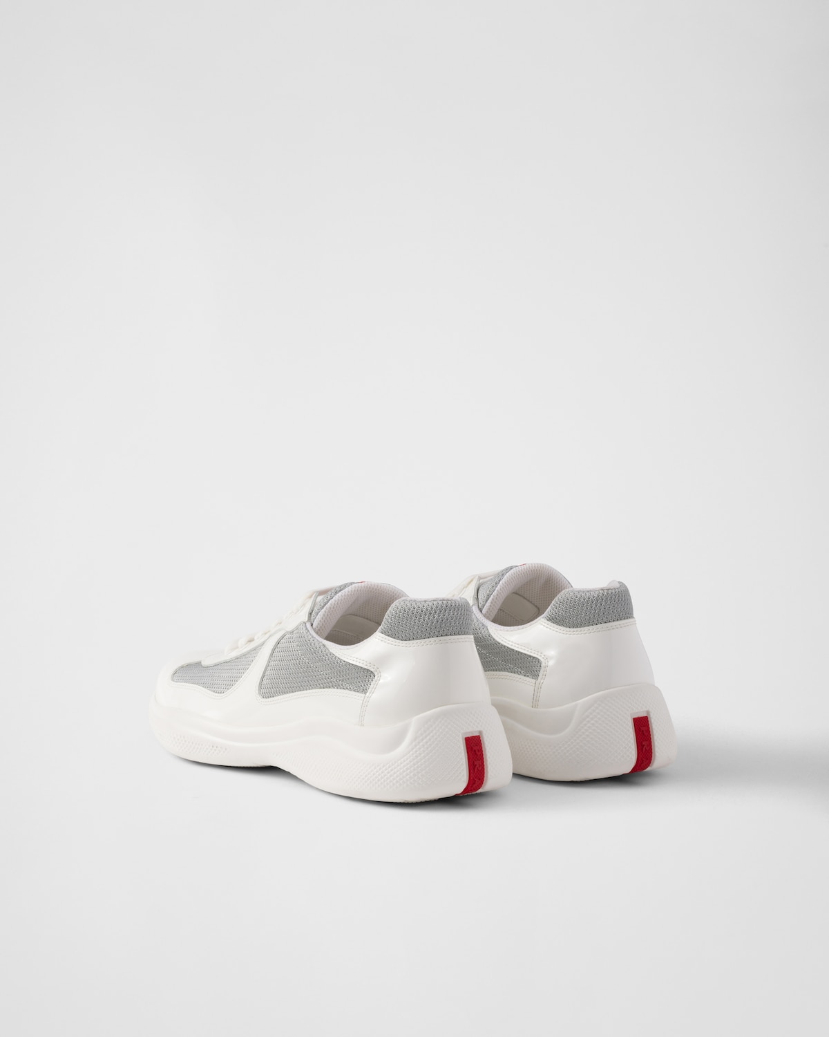 Prada Zapatillas Prada America's Cup de charol y tejido técnico Precio de fábrica
