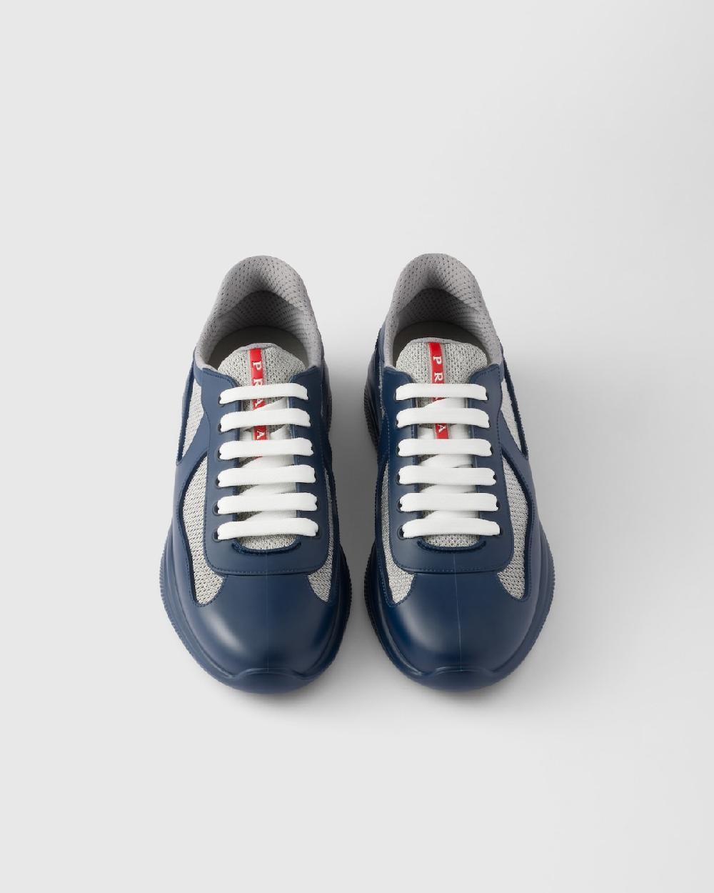 Prada Zapatillas de goma y tejido técnico Prada America's Cup Grandes descuentos