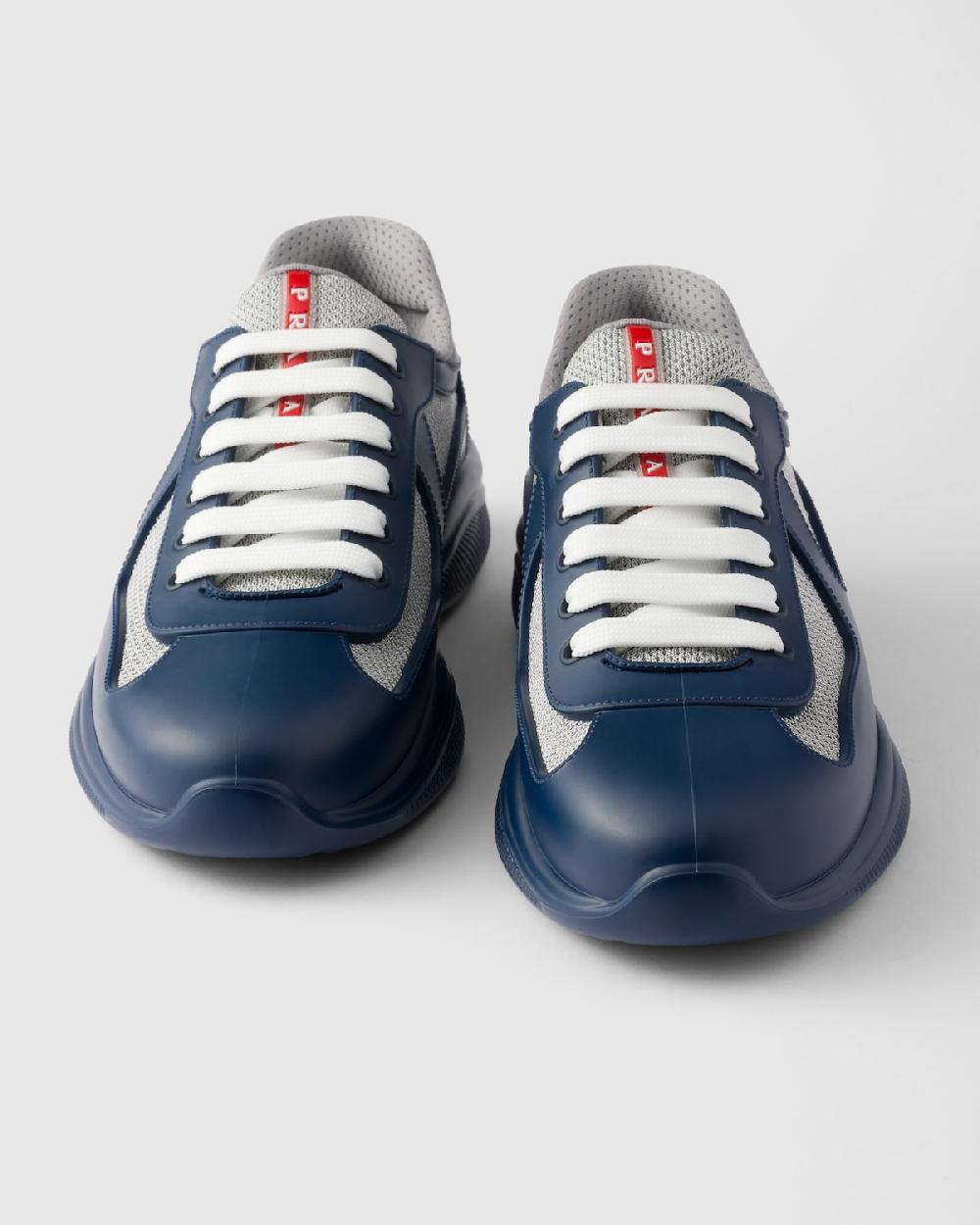 Prada Zapatillas de goma y tejido técnico Prada America's Cup Grandes descuentos