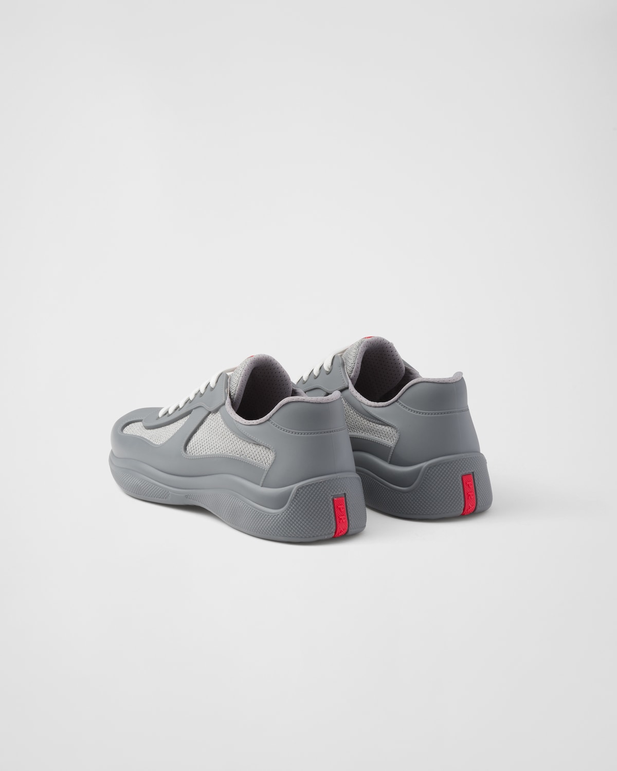 Prada Zapatillas de goma y tejido técnico Prada America's Cup Liquidación