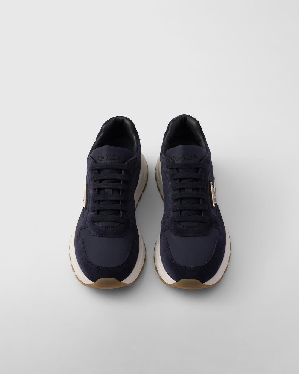 Prada Zapatillas Prax 01 de ante y Re-Nylon Descuentos del mes