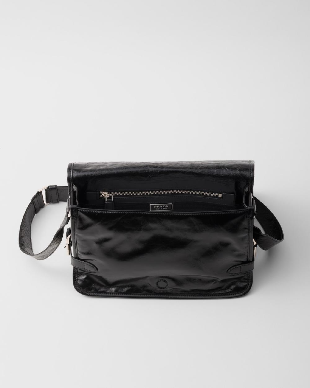 Prada Bolso bandolera de piel Ofertas de temporada