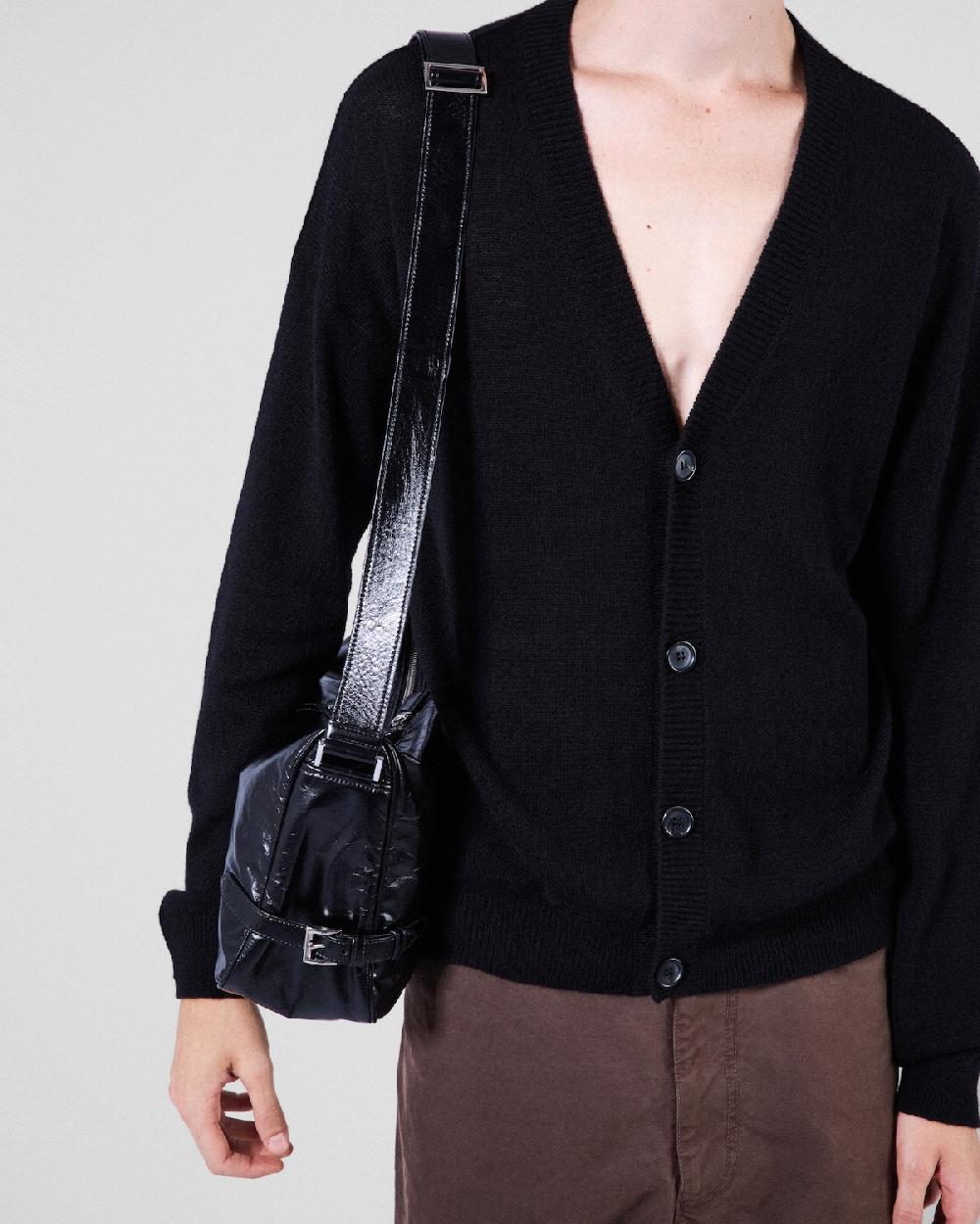 Prada Bolso bandolera de piel