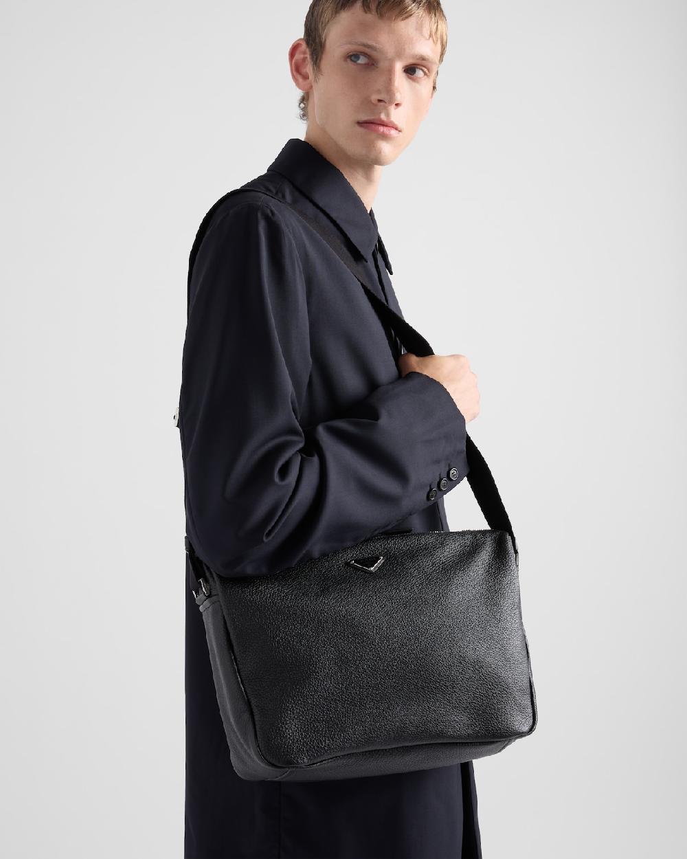 Prada Bolso bandolera de piel