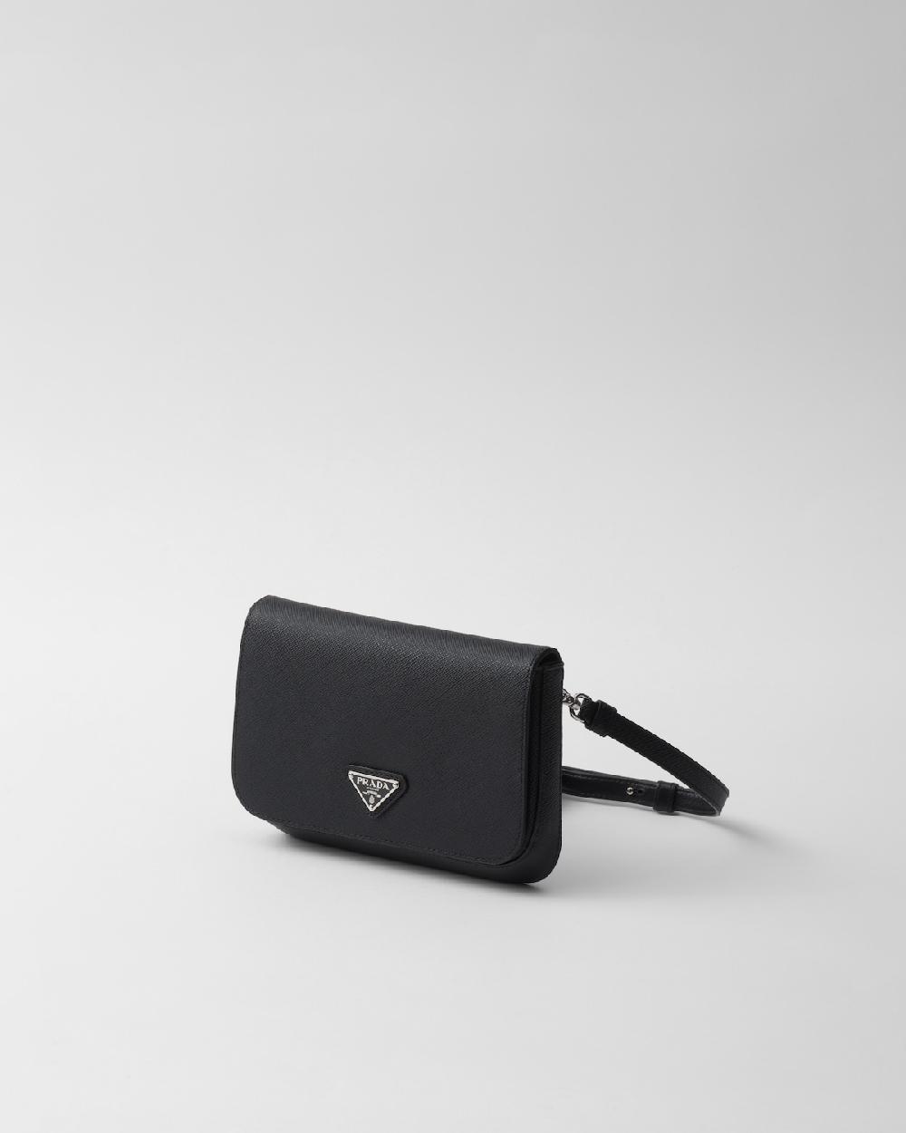 Prada Bolso bandolera de piel Saffiano Ventas relámpago