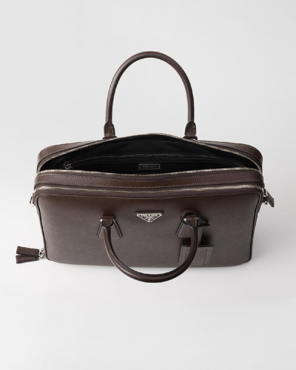 Prada Maletín de piel Saffiano Tienda