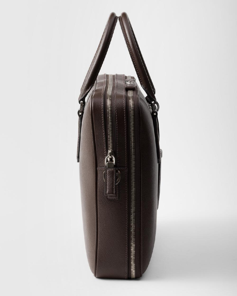 Prada Maletín de piel Saffiano Tienda