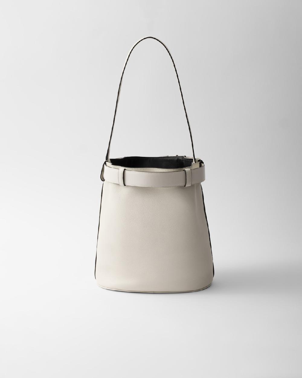 Prada Bolso saco Prada Buckle de piel con cinturón Rebajas online