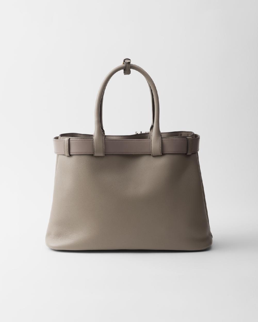 Prada Bolso grande de piel Prada Buckle con cinturón Últimos 3 días
