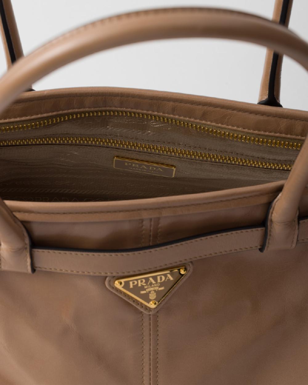 Prada Bolso grande Prada Bonnie de piel Precio de fábrica