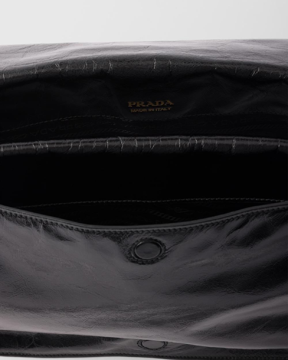 Prada Bolso bandolera de piel mediano Superdescuento