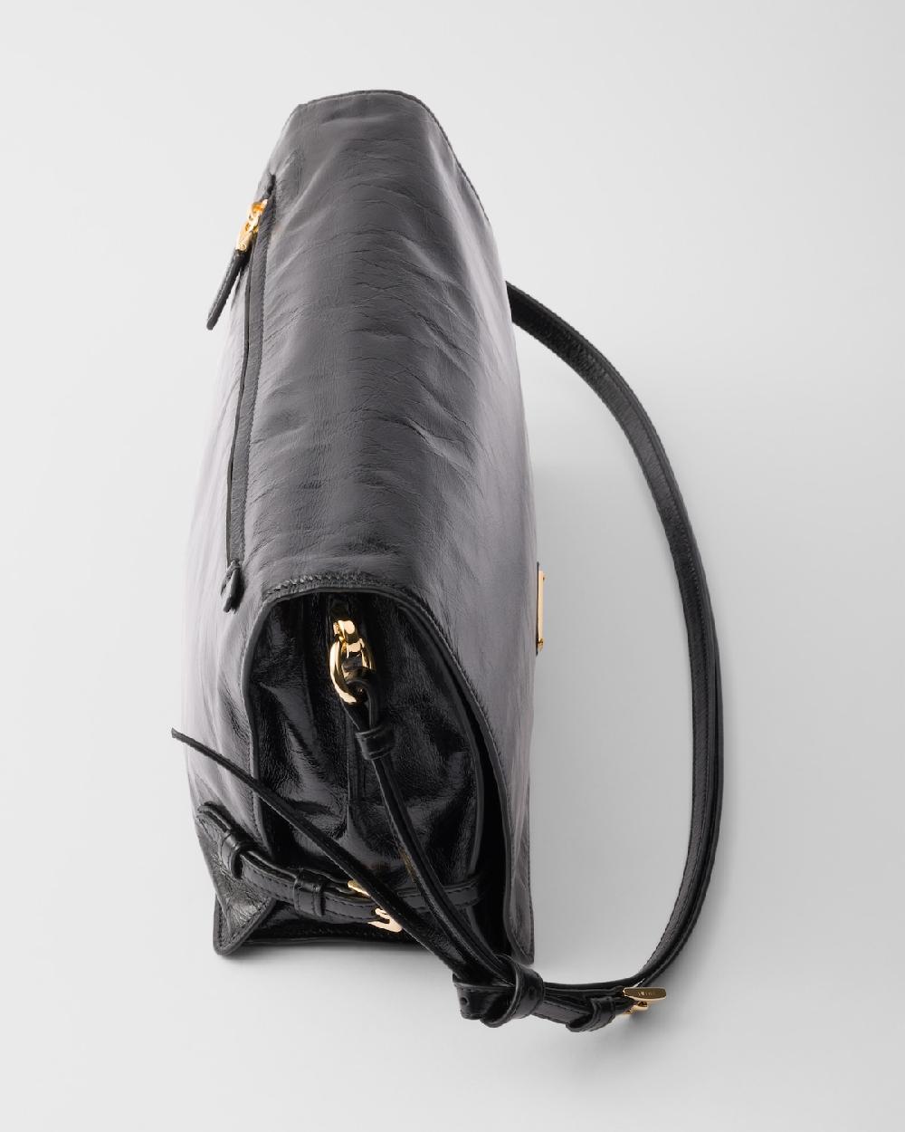 Prada Bolso bandolera de piel mediano Superdescuento