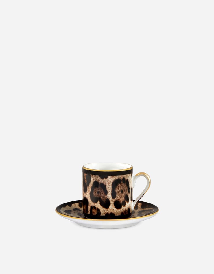 ﻿Dolce & Gabbana Taza de café con platillo de porcelana Precio de fábrica