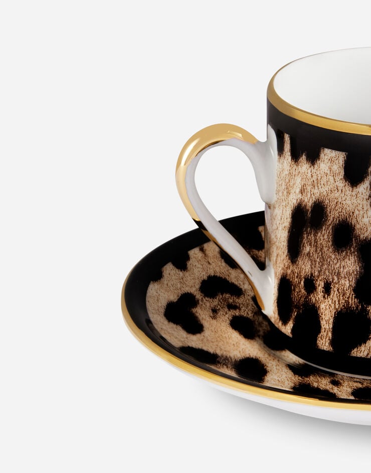 ﻿Dolce & Gabbana Taza de café con platillo de porcelana Precio de fábrica