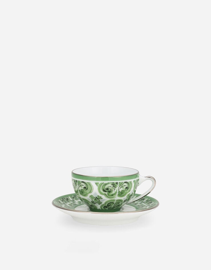Dolce & Gabbana Taza de café con platillo de porcelana COMPRAR AHORA