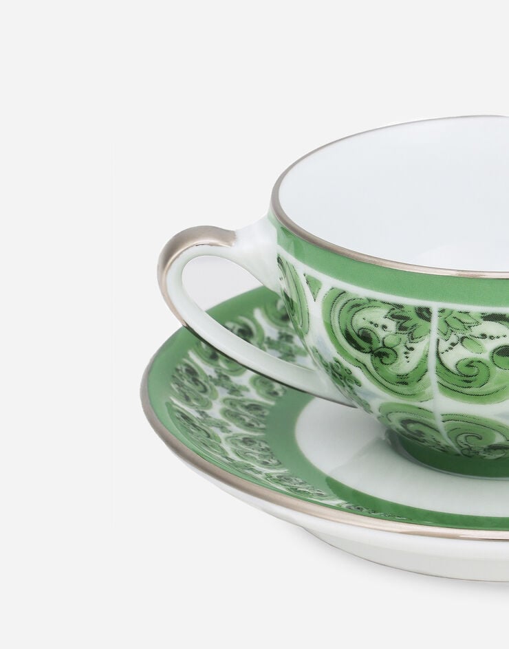 Dolce & Gabbana Taza de café con platillo de porcelana COMPRAR AHORA