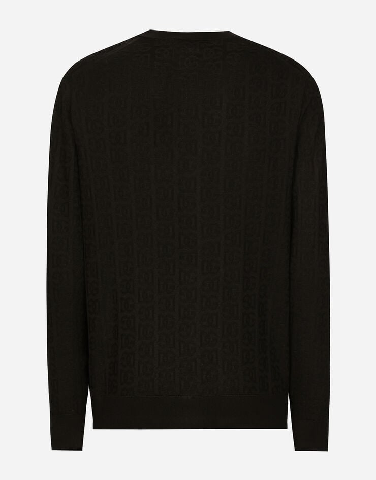Dolce & Gabbana Cárdigan de seda con logotipo DG Ofertas especiales