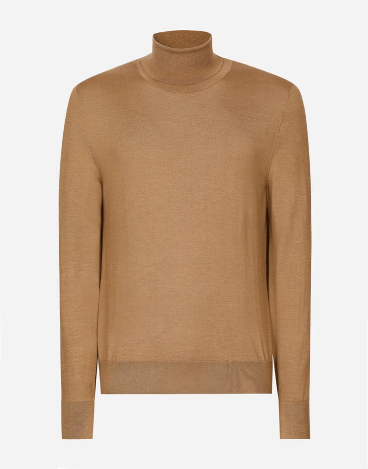 Dolce & Gabbana Jersey de cuello alto en cachemira y seda