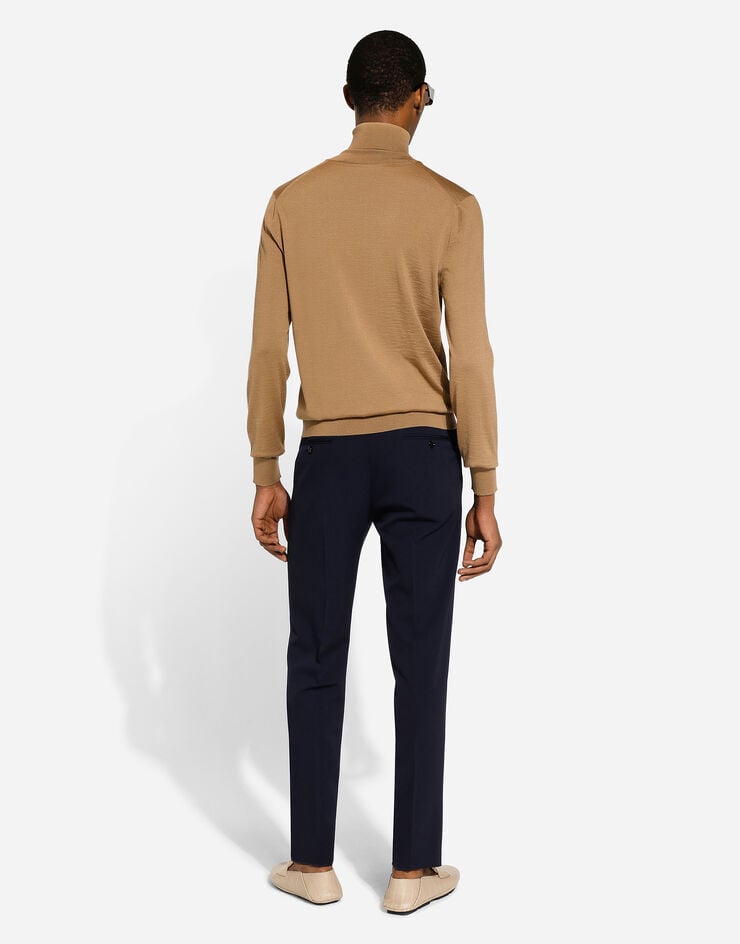 Dolce & Gabbana Jersey de cuello alto en cachemira y seda Rebajas de fin de temporada