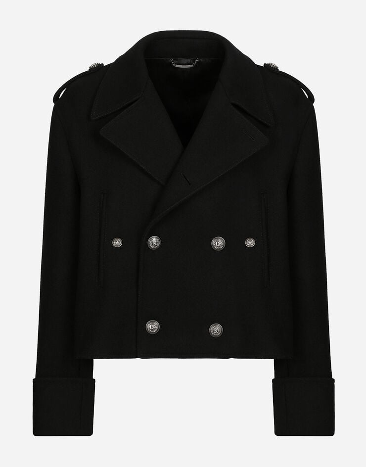 Dolce & Gabbana Abrigo militar corto de lana