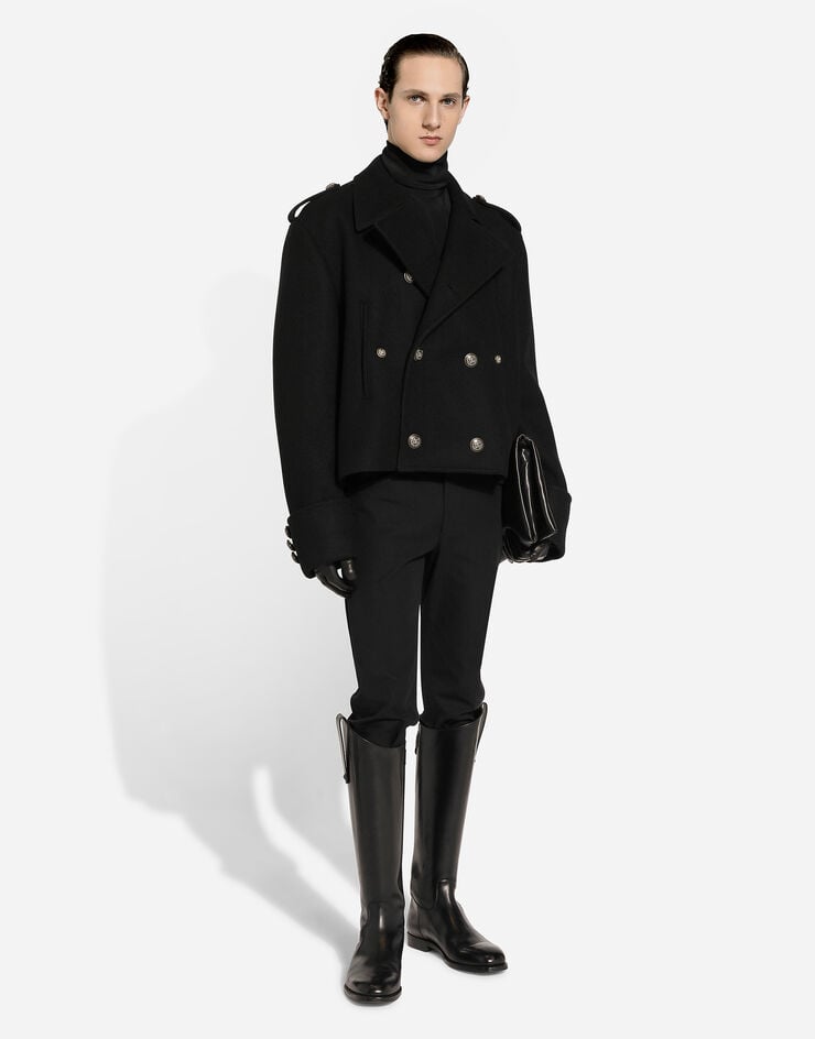 Dolce & Gabbana Abrigo militar corto de lana Ofertas