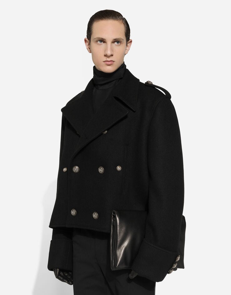 Dolce & Gabbana Abrigo militar corto de lana Ofertas