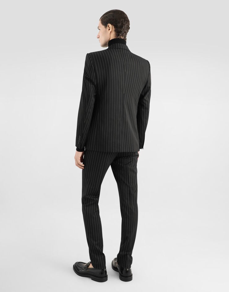 Dolce & Gabbana Jersey de lana con cuello alto y placa con logotipo Ventas relámpago