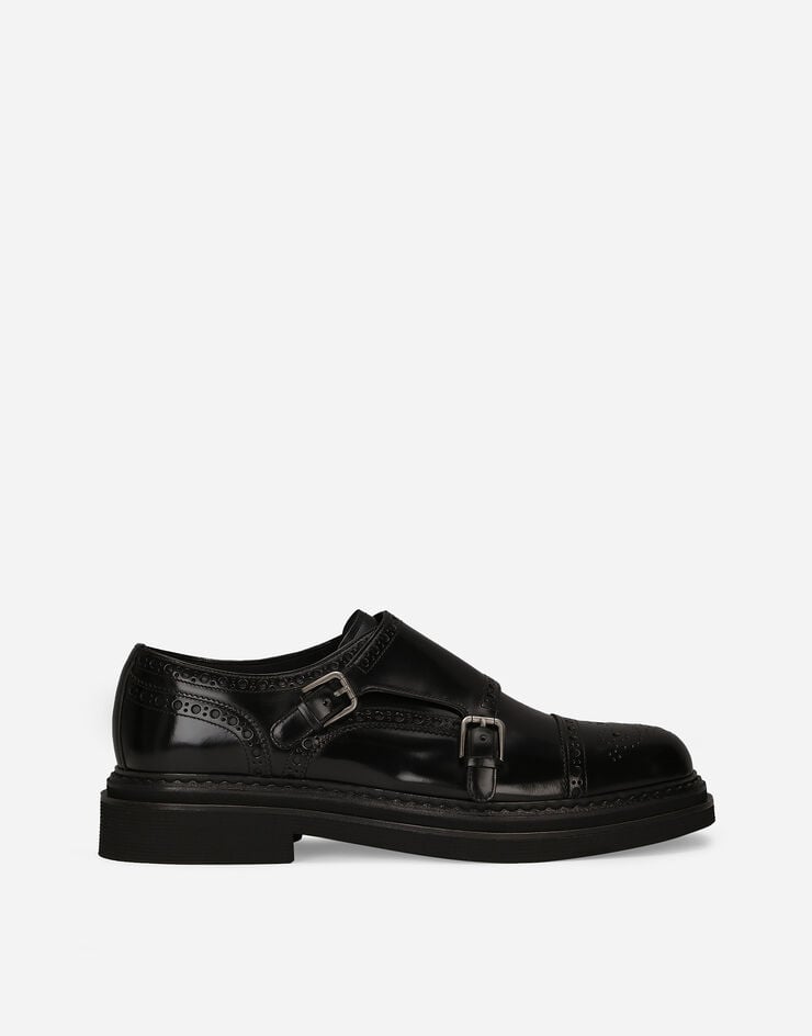 Dolce & Gabbana Zapato monk en piel de becerro cepillada