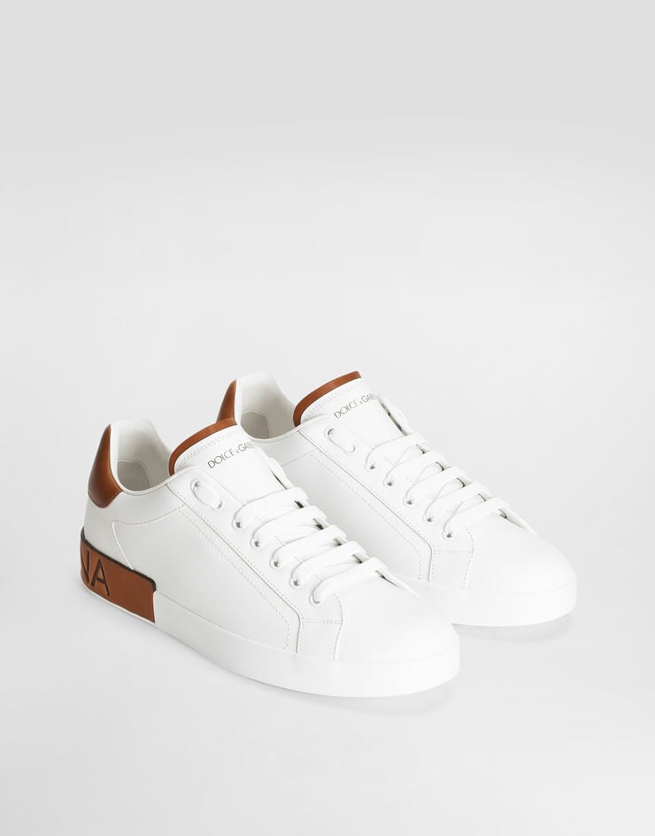 Dolce & Gabbana Zapatilla Portofino en piel de becerro Oferta especial