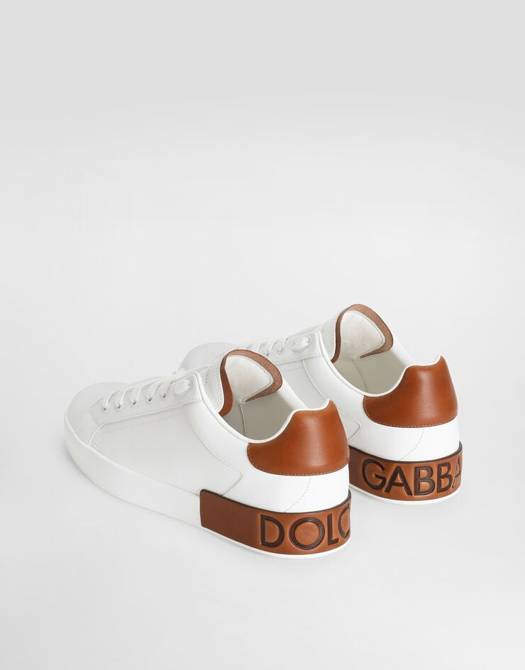 Dolce & Gabbana Zapatilla Portofino en piel de becerro Oferta especial
