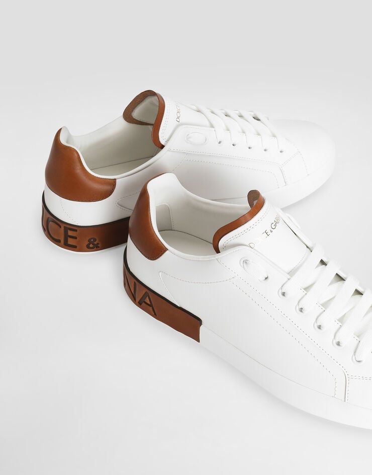 Dolce & Gabbana Zapatilla Portofino en piel de becerro Oferta especial