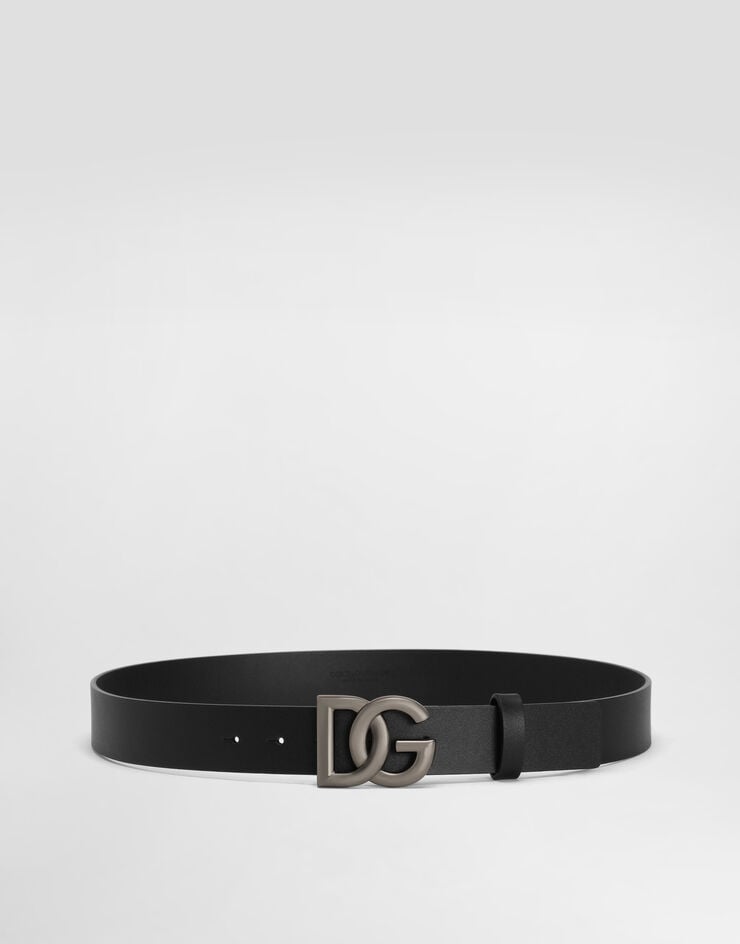 Dolce & Gabbana Cinturón de cuero con logotipo DG