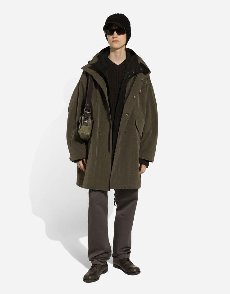 Dolce & Gabbana Parka sin forro con capucha de tejido técnico Solo hoy