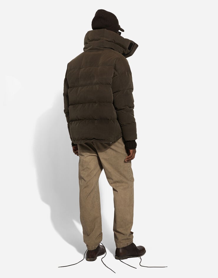 Dolce & Gabbana Chaqueta acolchada de cuello alto de paño Ahorra y exporta