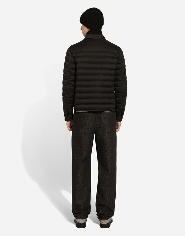 Dolce & Gabbana Cazadora acolchada de raso con cuello de camisa Grandes ahorros