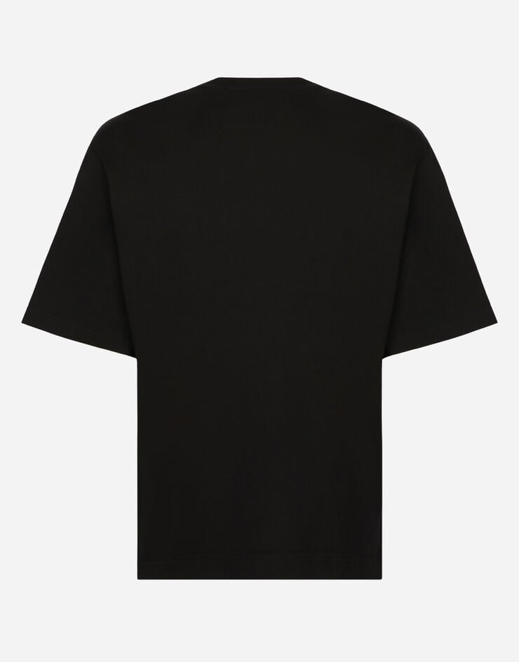 Dolce & Gabbana Camiseta de algodón con estampado logotipo DG 2025