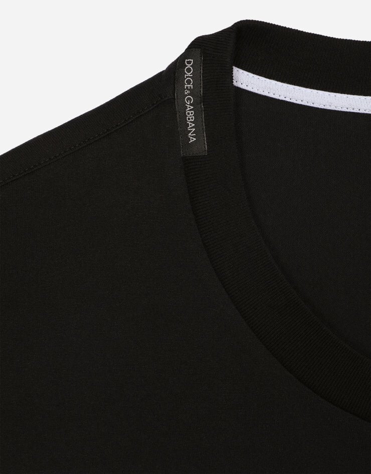 Dolce & Gabbana Camiseta de algodón con estampado logotipo DG 2025