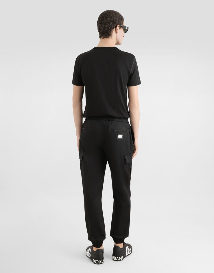 Dolce & Gabbana Camiseta de algodón con placa con logotipo En línea