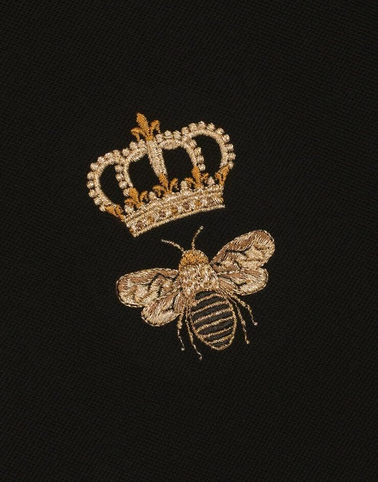 Dolce & Gabbana Polo en piqué de algodón con bordado Rebajas