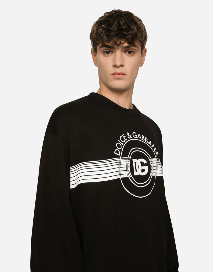 Dolce & Gabbana Sudadera de punto con logotipo DG estampado En oferta