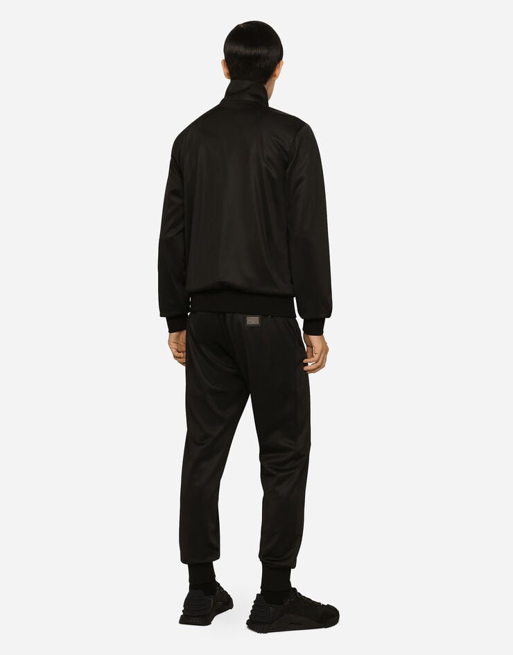 Dolce & Gabbana Sudadera de punto técnico con cremallera y placa con logotipo Descuento