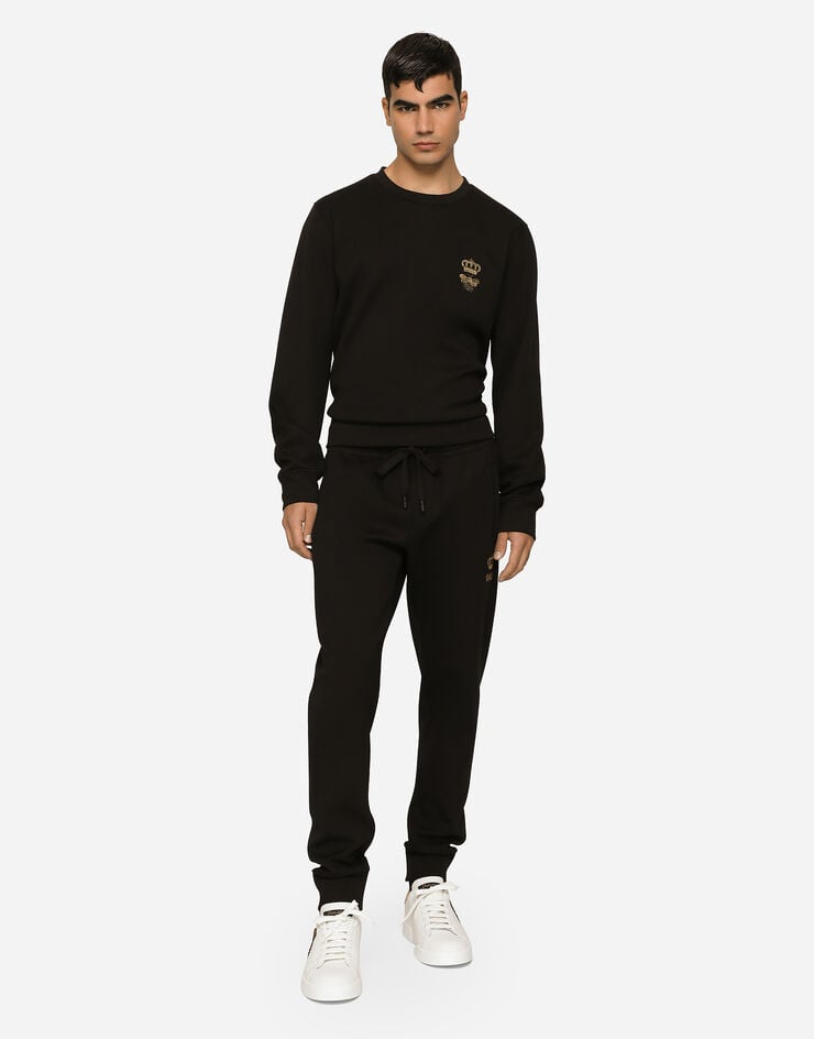 Dolce & Gabbana Sudadera en punto de algodón con bordado Rebajas online