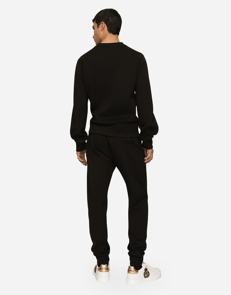 Dolce & Gabbana Sudadera en punto de algodón con bordado Rebajas online