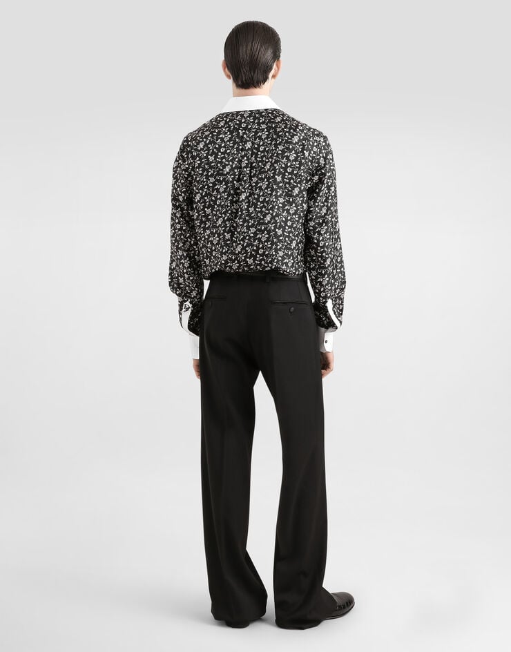 Dolce & Gabbana Camisa de seda con estampado Corbatería Solo hoy