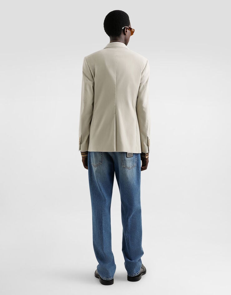 Dolce & Gabbana Chaqueta de botonadura doble en terciopelo Promoción trimestral