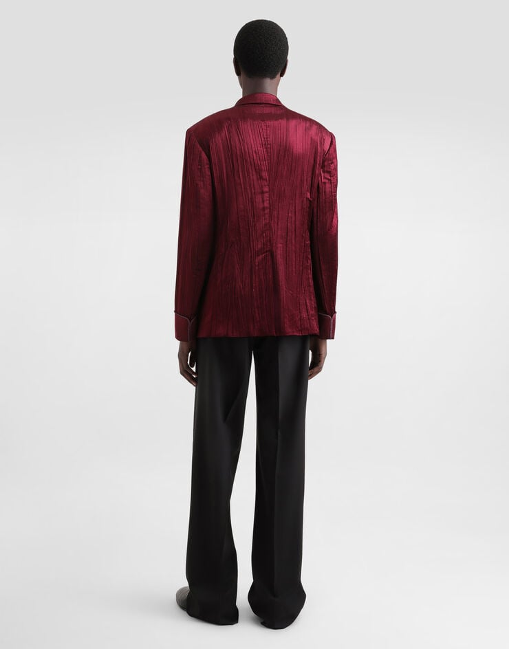 Dolce & Gabbana Chaqueta de botonadura doble en terciopelo Superdescuento