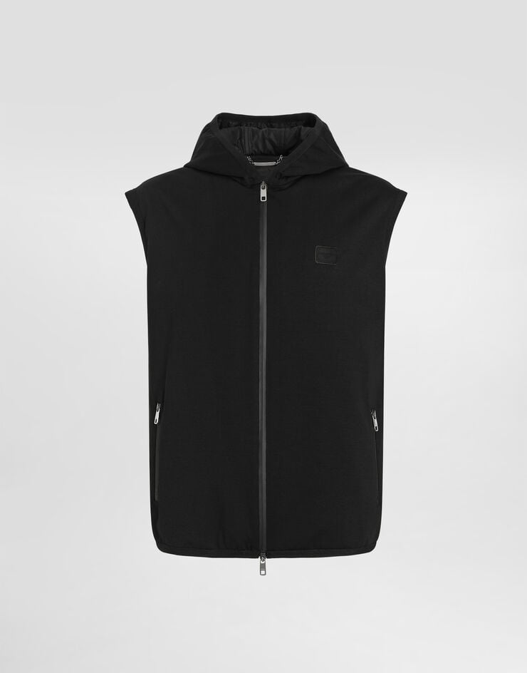 Dolce & Gabbana Chaleco de tejido técnico con capucha