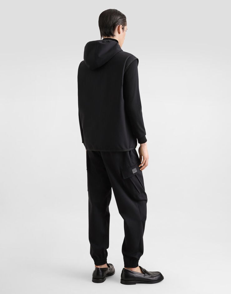 Dolce & Gabbana Chaleco de tejido técnico con capucha Precios de Black Friday