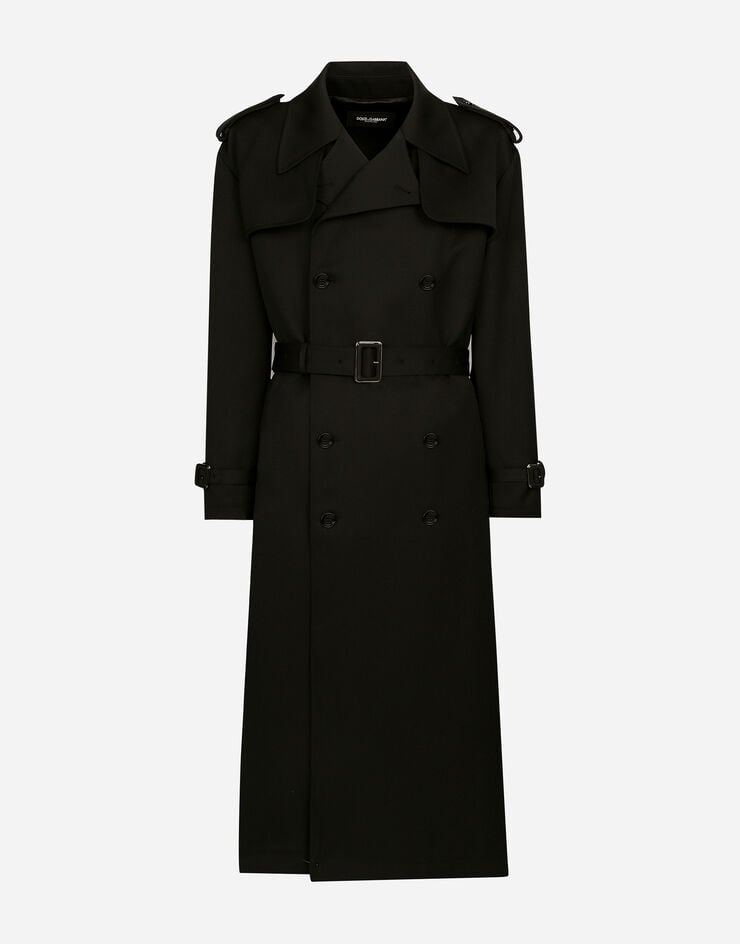 Dolce & Gabbana Gabardina de botonadura doble de lana
